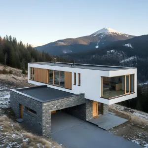 Cliff-Perched Stone And Glass Bar