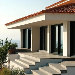 Terracotta Tiled Roof Villa in Coastal Greece
