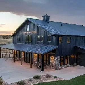 Mid-Century Modern Barndominium: Where Farmhouse Charm Meets Industrial Chic
