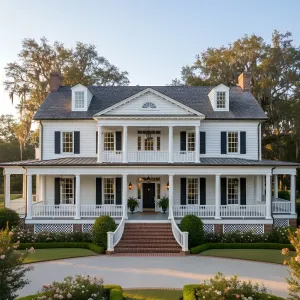 Riverbend Palladian Porch Residence