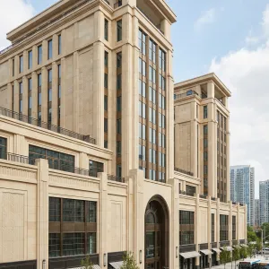 Sandstone Arcaded Boulevard Deco Complex