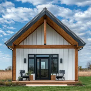 Cedar-Gabled Retreat with a Skyward View