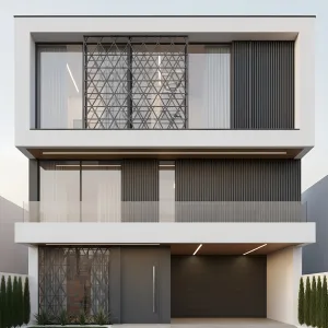 Origami Lattice Facade Screen