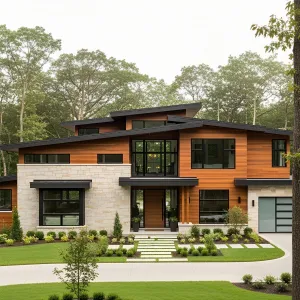 Contemporary Haven in the Woods