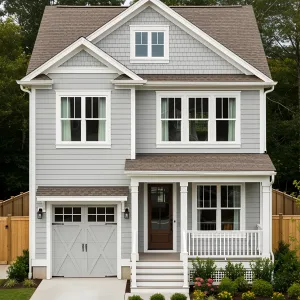 Cozy Gray Cottage with a Touch of Charm
