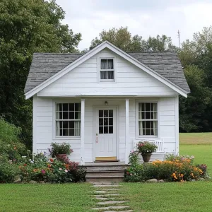 White Little Dream Near the Trees