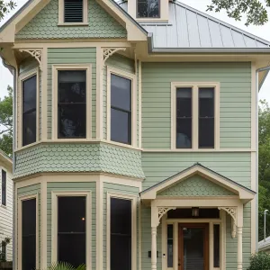 Victorian Oasis in Mint and Cream