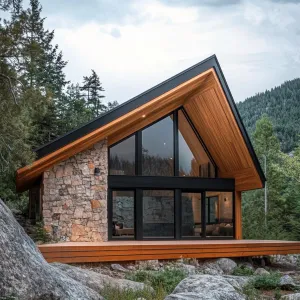 Cozy Wood-Embraced Mountain Lodge