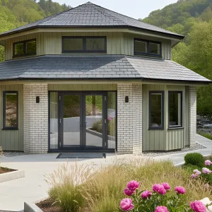 Hexagonal Haven: A Modern Garden Escape