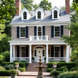 Majestic Georgian Manor with Triple Dormer Delight