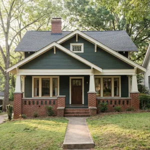 Evergreen Brick Porchcraft Craftsman Bungalow