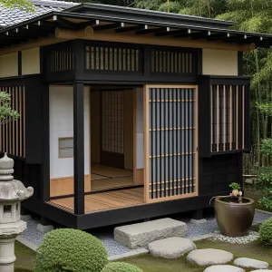 Zen Perch: A Japanese Porch Delight