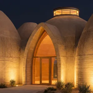 Earthen Dune Lantern Desert Residence