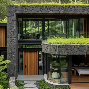 Volcanic Stone Retreat: A Tropical Fusion Fantasy