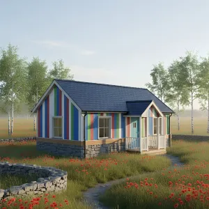 Polychromatic Hideaway in the Poppies