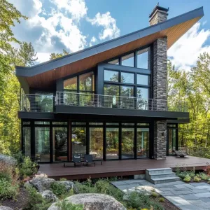 An Angular Abode Amidst Nature’s Embrace