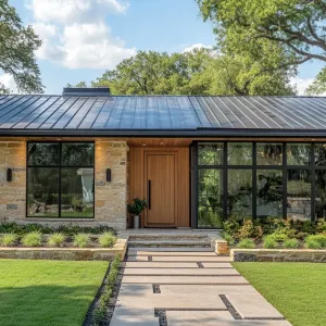 Ranch Bungalow with Gleaming Metal Roof