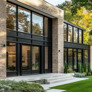 Modern Brick and Glass Oasis