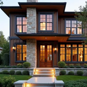 Majestic Hearth in Suburban Harmony
