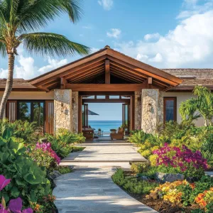 Garden Pathway to Ocean Bliss