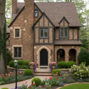 Brick Manor With Half-Timber Charm