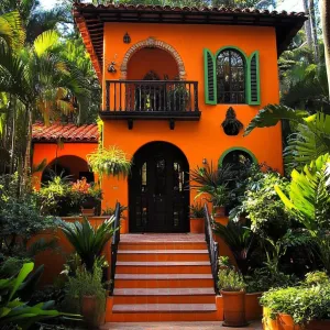 Vibrant Citrus Haven in a Jungle Embrace