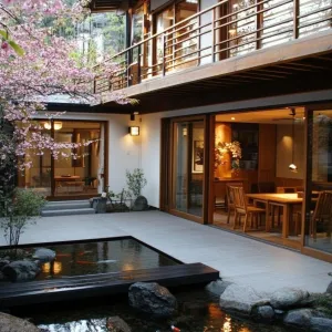 Courtyard Zen: The Koi’s Cozy Cove