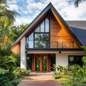 A-Frame Symphony in Tropical Green