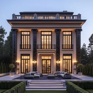 Lavish Haven with Marble Pillars