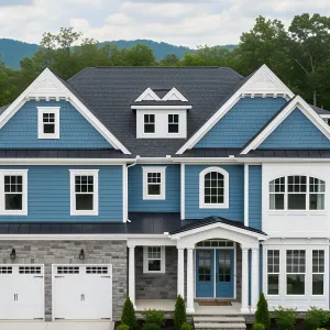 Azure Delight: Suburban Elegance