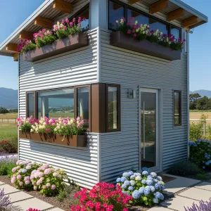 Aluminum Alcove with Floral Flourish