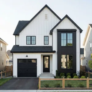 Bold Bayfront Modern Farmhouse Facade