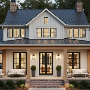 Beaming Abode: A Farmhouse with Flair