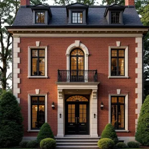 Elegant Red Brick Residence