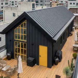 Rooftop Loft Cabin In Ink Black