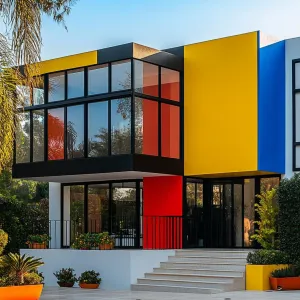 Colorful Cubist Mansion