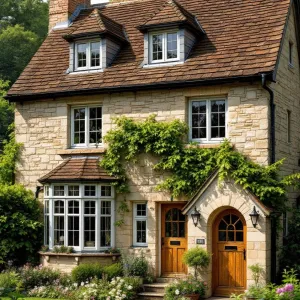 Charming Country Retreat with Ivy Drapery