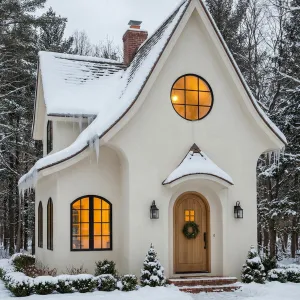 Whimsical Icicle Cottage Retreat
