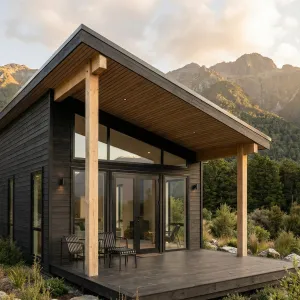 Mountain Edge Timber Retreat Porch