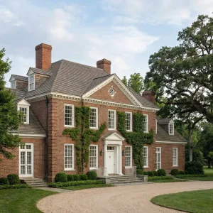 Brick Ivy Traditional Country Manor