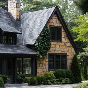 Stone Cottage Nestled Among Woodland Greens