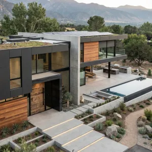 Mountain Verge Concrete Ribbon Retreat