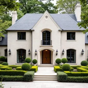 Timeless Tranquility: A Tree-Lined Chateau Delight