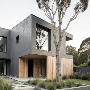 Concrete Comfort: Embracing Evergreen Elegance