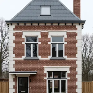 Cozy Brick Dwelling with a Pointy Hat