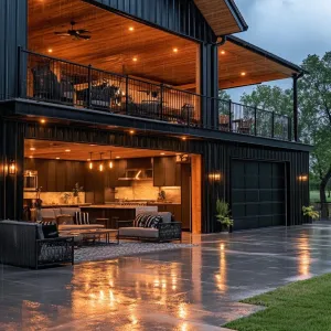Chic Barndominium with Modern Loft