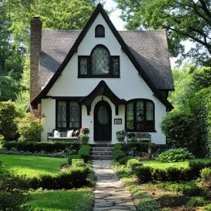 Modern Tudor Bliss: A Cozy Corner of Charm