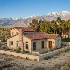 Spanish Courtyard Villa Facing Snowy Range