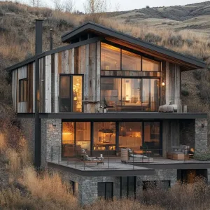 Reclaimed Wood and Metal Accents