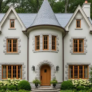 Eccentric Turreted Haven in the Woods